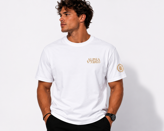 The Alpha and Omega Signature Tee.